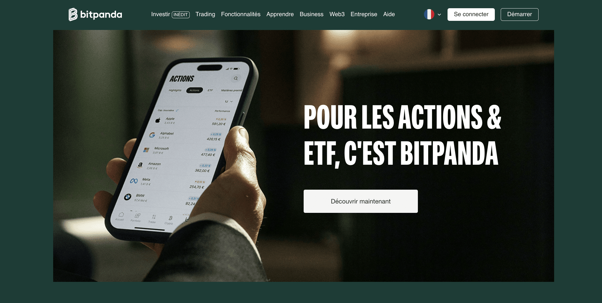 Bitpanda actions et ETF
