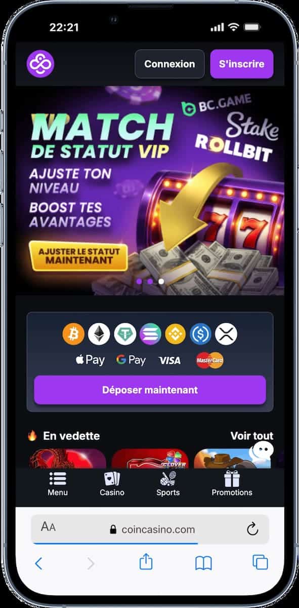 Coin Casino : un casino crypto pour les joueurs du Luxembourg