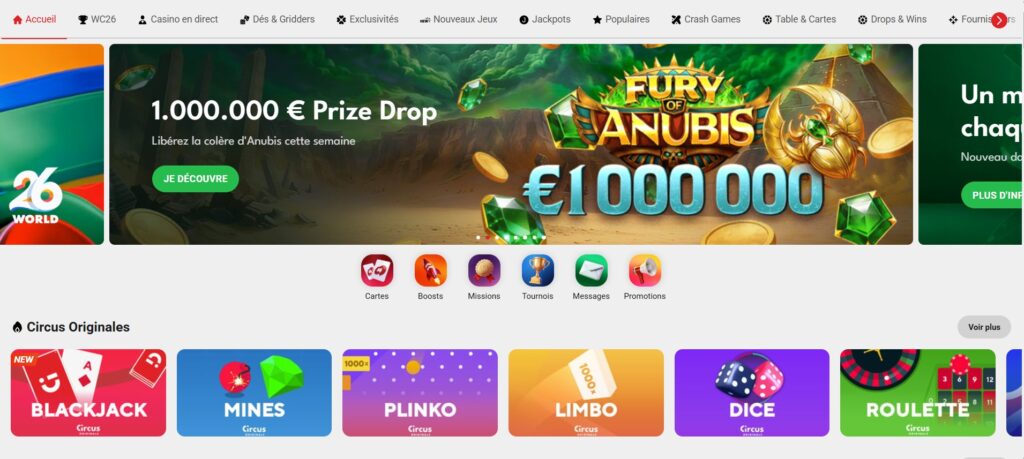 Casino en ligne : Circus