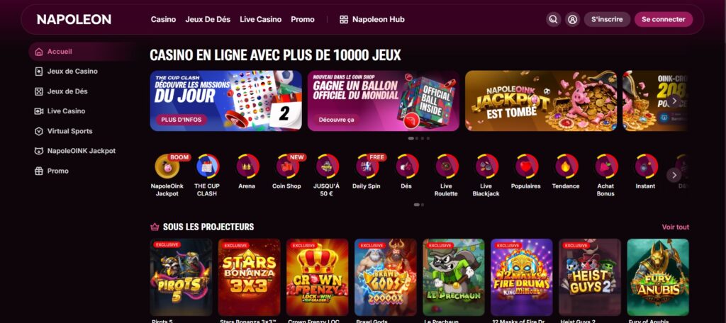 casino en ligne belgique : napoleon games